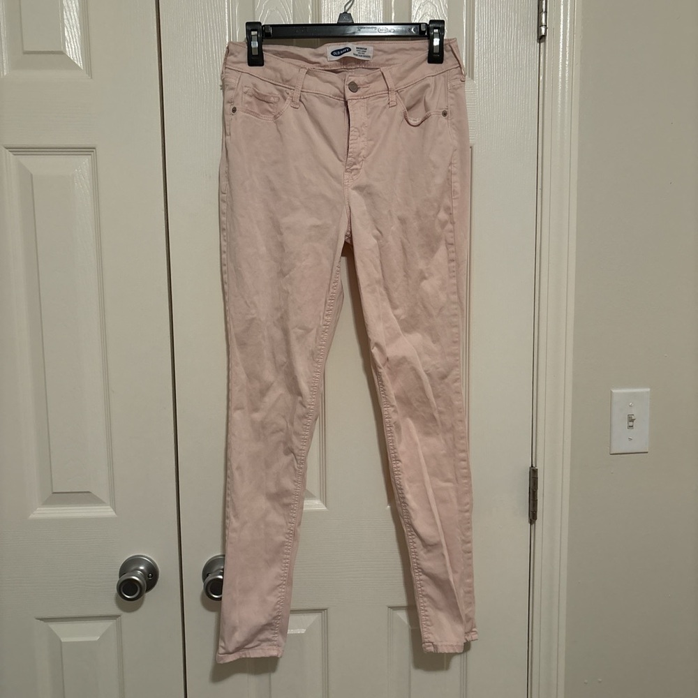Old Navy Blush Pink Rockstar Jeans